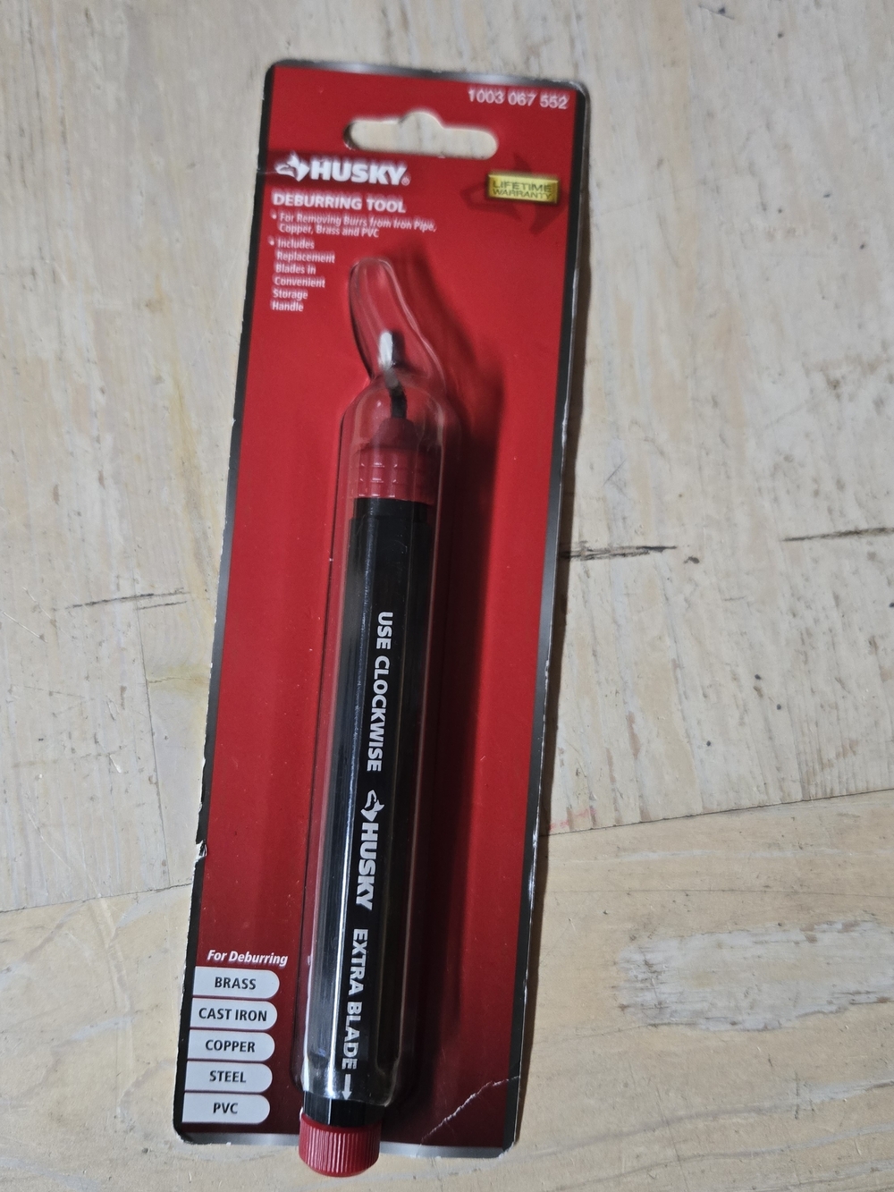 Husky Red Deburring Tool